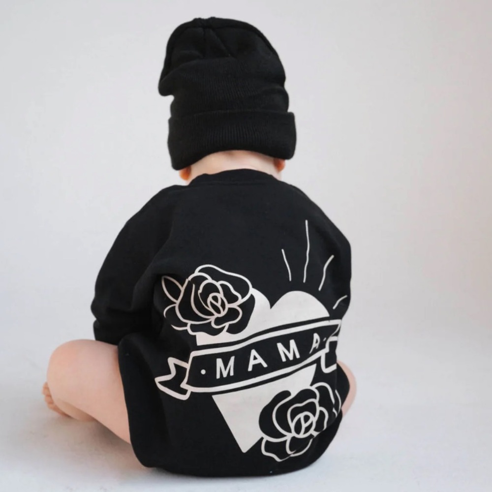 Everyday Leisure Tattoo Heart Bubble Romper Kids Baby Toddler Children’s NWT